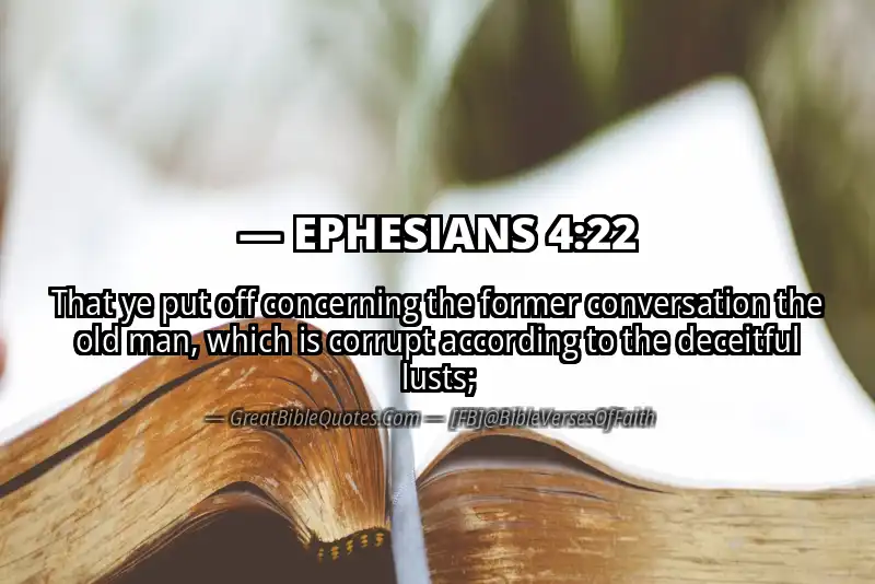 Bible verse: EPHESIANS 4:22 Image