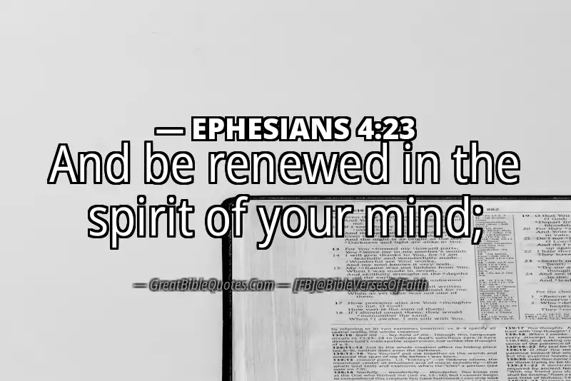 Bible verse: EPHESIANS 4:23 Image