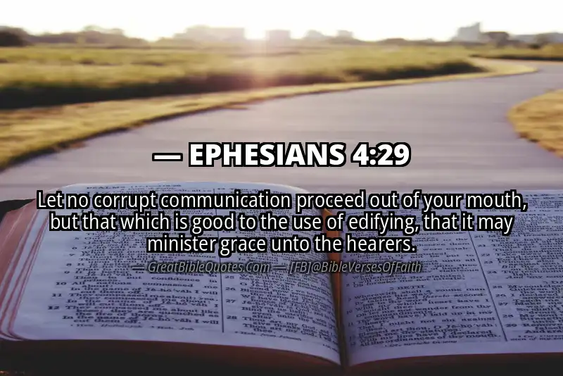 EPHESIANS 4:29 Verse Image