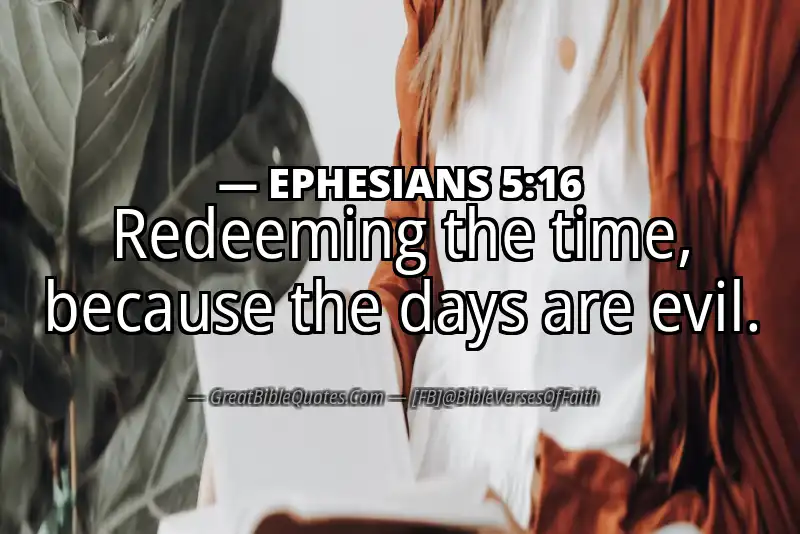 EPHESIANS 5:16 Verse