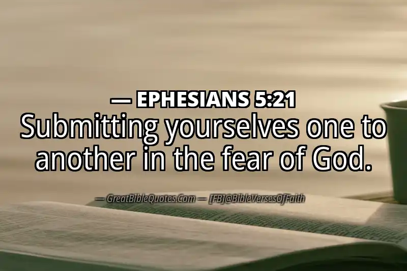 Image for EPHESIANS 5:21 Bible verse