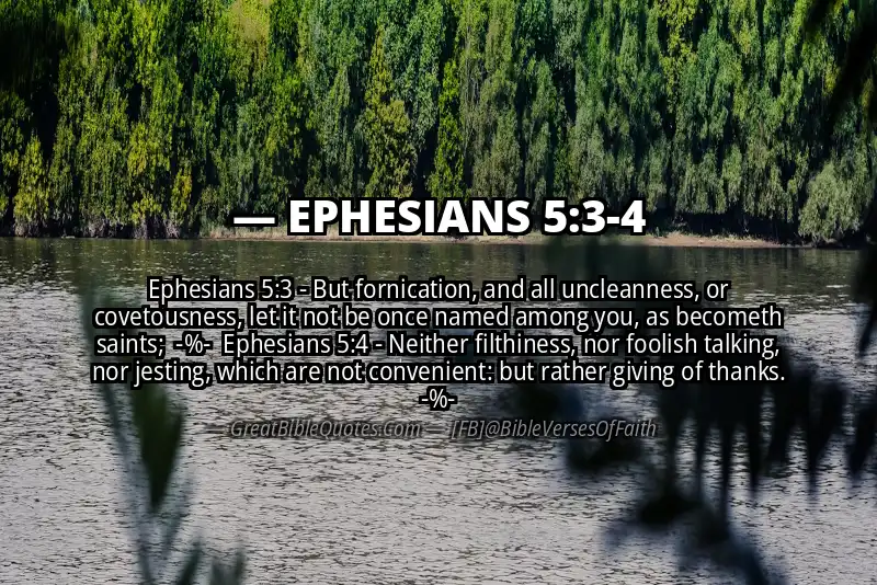 Image for EPHESIANS 5:3-4 Bible verse