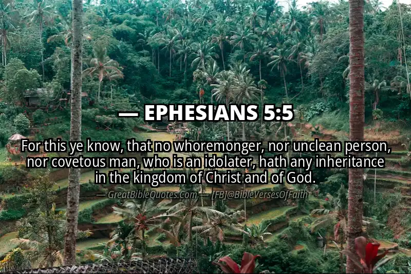 EPHESIANS 5:5 Verse