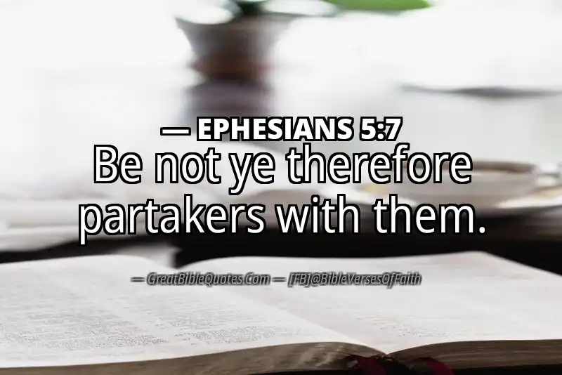EPHESIANS 5:7 Verse
