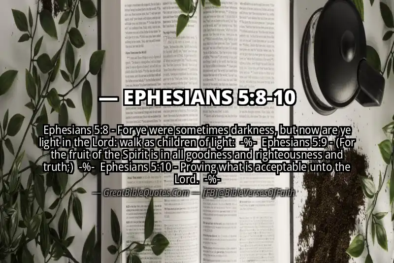 Image for EPHESIANS 5:8-10 Bible verse