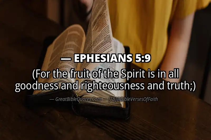 EPHESIANS 5:9 Verse