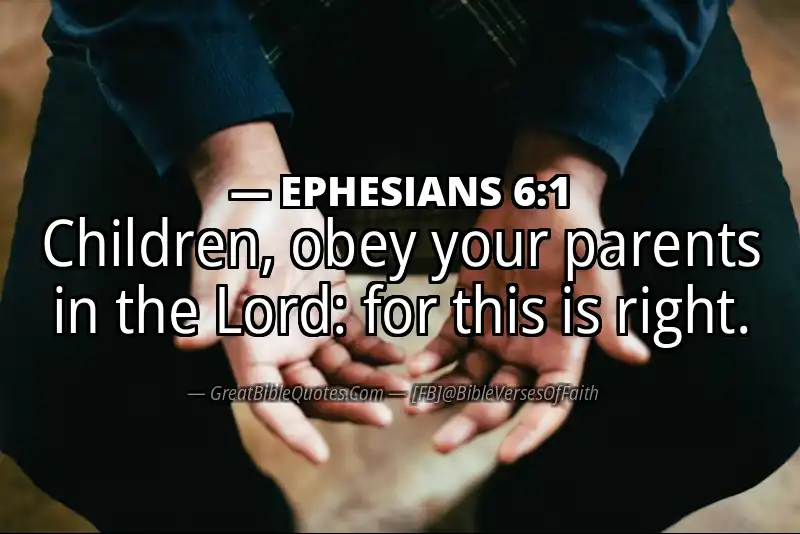 EPHESIANS 6:1 Verse