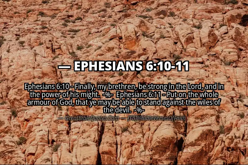 Image for EPHESIANS 6:10-11 Bible verse