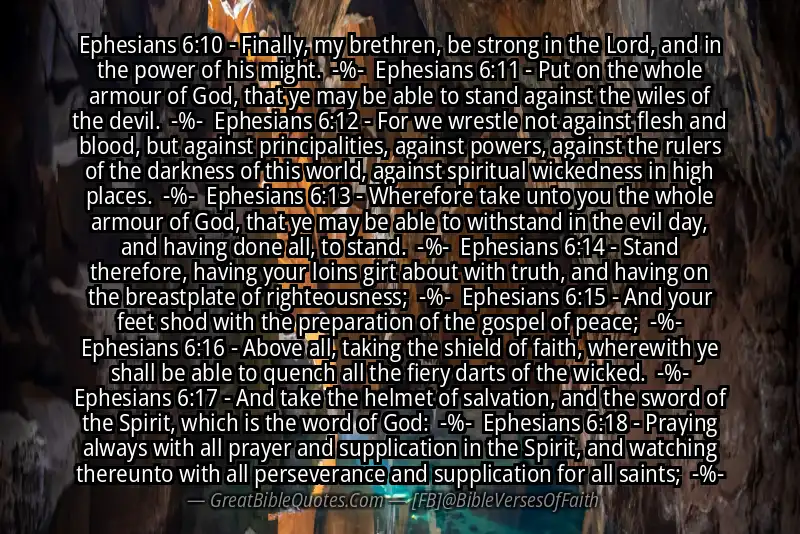 Image for EPHESIANS 6:10-18 Bible verse