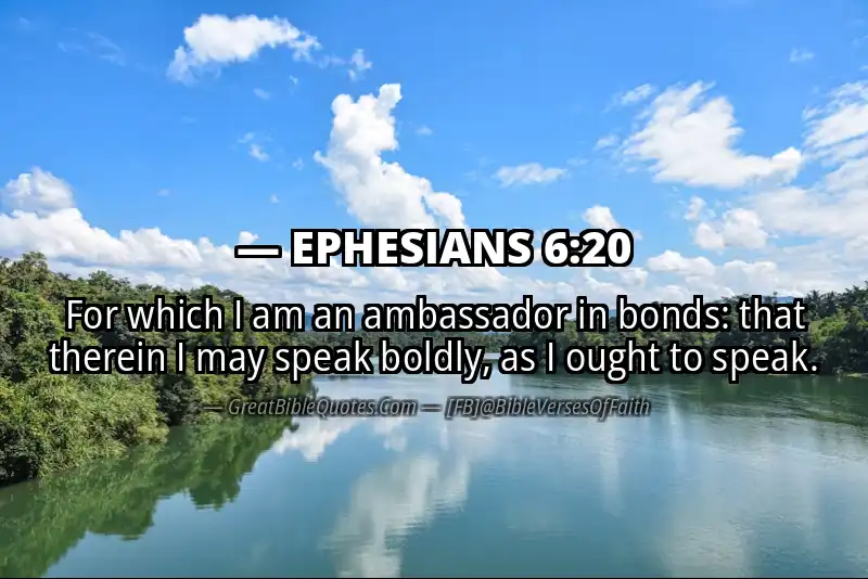 EPHESIANS 6:20 Verse