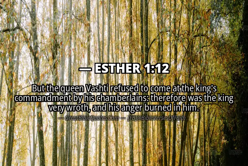 ESTHER 1:12 Verse