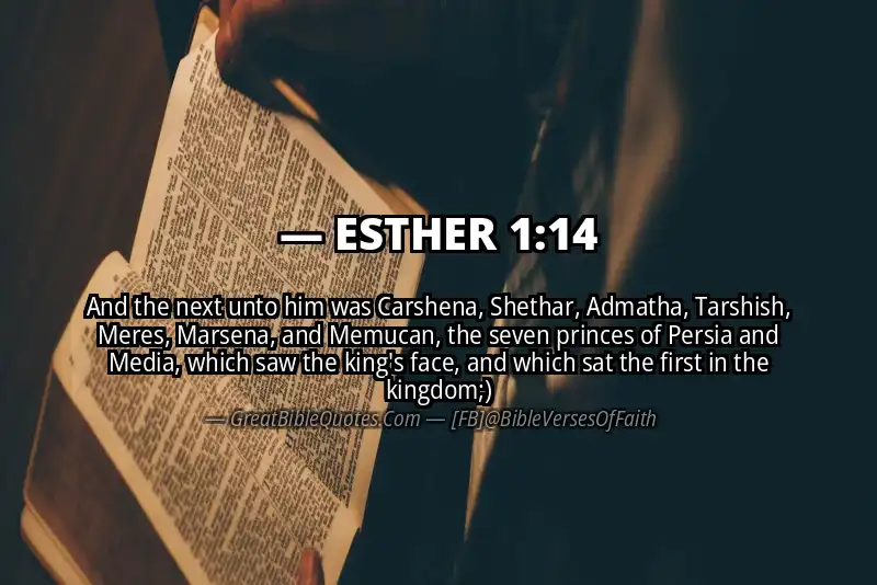 ESTHER 1:14 Verse
