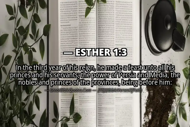 ESTHER 1:3 Verse Image