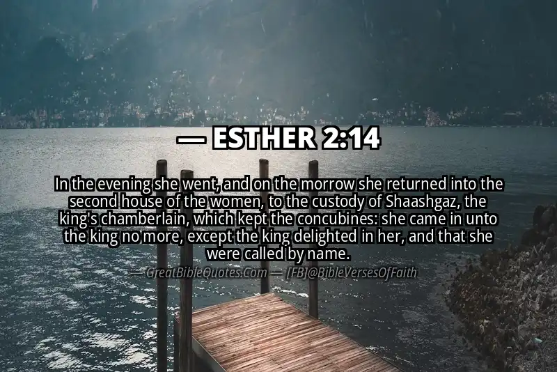 ESTHER 2:14 Verse