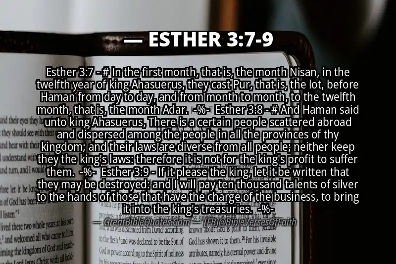 Image for ESTHER 3:7-9 Bible verse