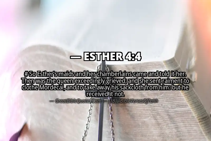 ESTHER 4:4 Verse Image