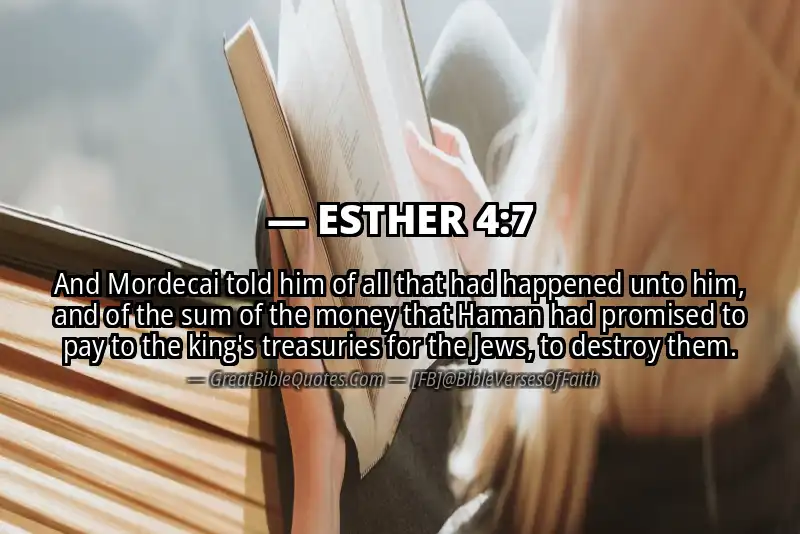 ESTHER 4:7 Verse