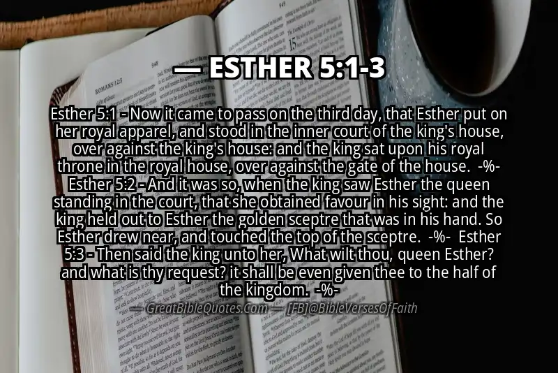 Image for ESTHER 5:1-3 Bible verse
