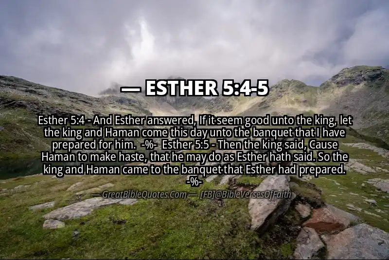 Image for ESTHER 5:4-5 Bible verse