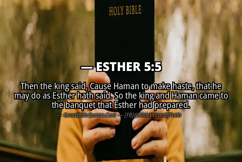 ESTHER 5:5 Verse Image