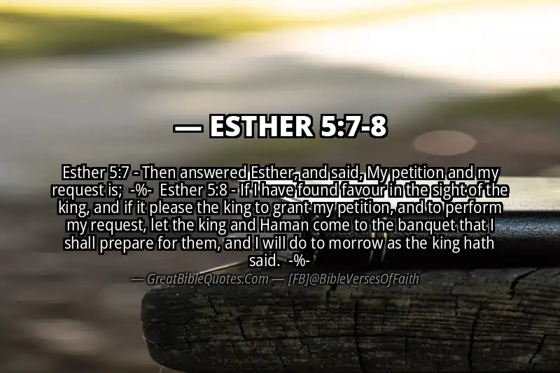 Image for ESTHER 5:7-8 Bible verse