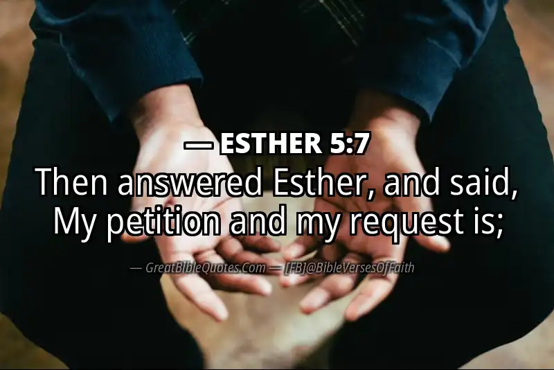 ESTHER 5:7 Verse