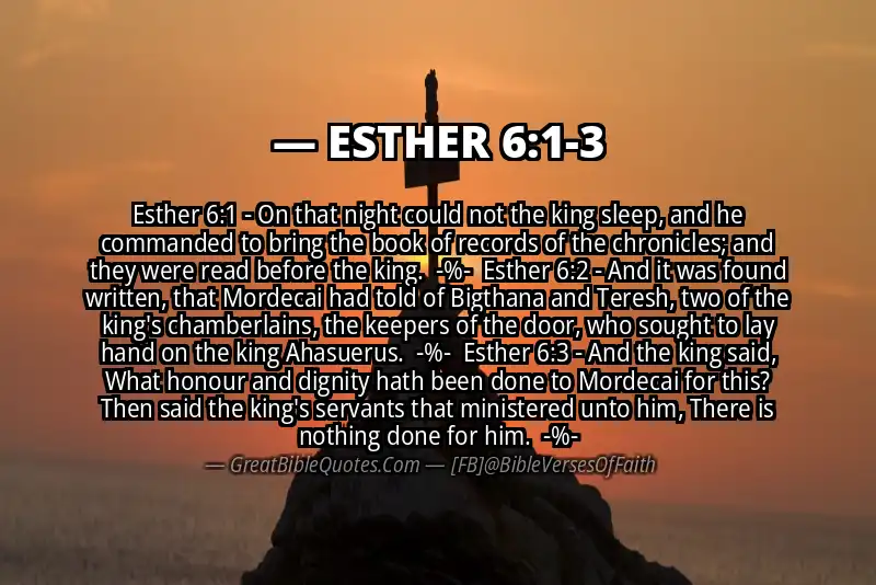 Image for ESTHER 6:1-3 Bible verse