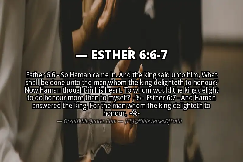 Image for ESTHER 6:6-7 Bible verse