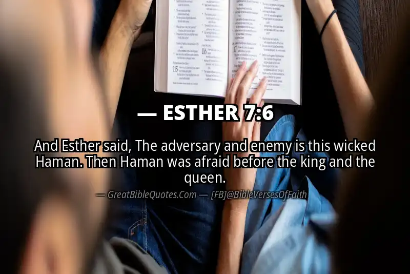 ESTHER 7:6 Verse