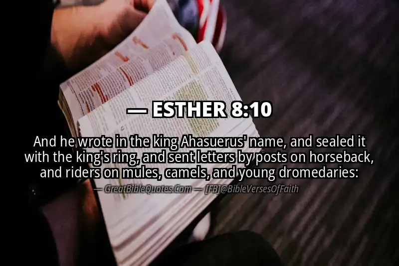 ESTHER 8:10 Verse