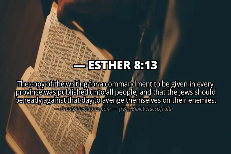 ESTHER 8:13 Verse