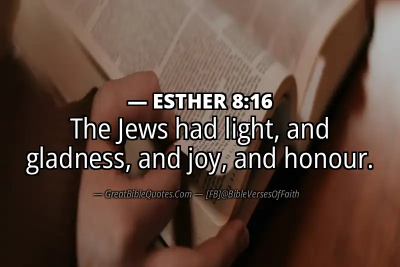 ESTHER 8:16 Verse