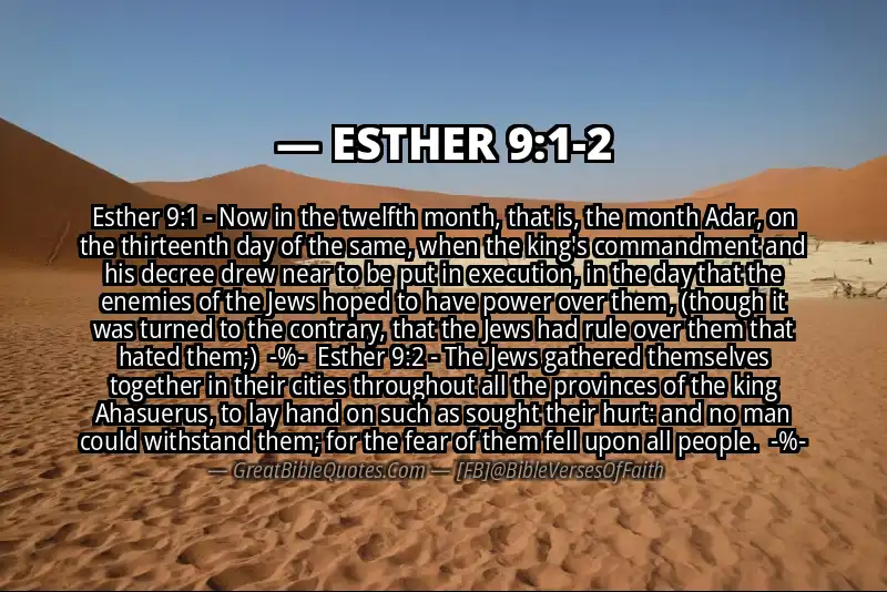 ESTHER 9:1-2 Verse Image