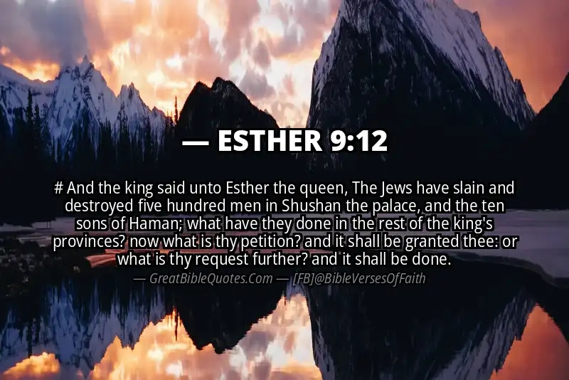 ESTHER 9:12 Verse