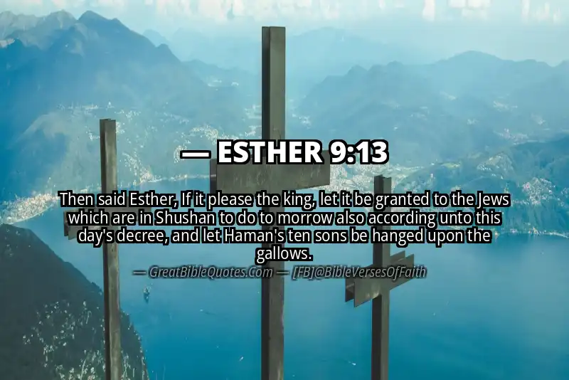 ESTHER 9:13 Verse
