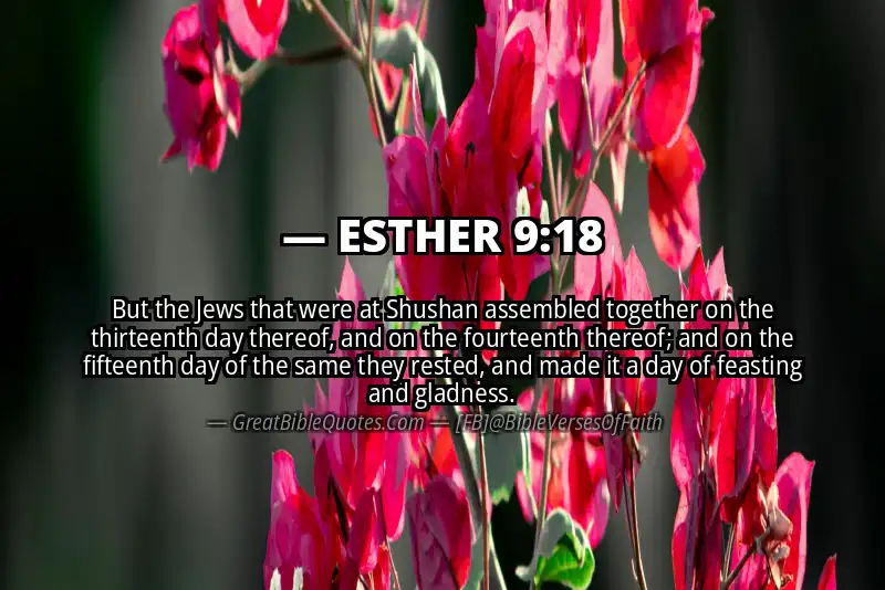 ESTHER 9:18 Verse