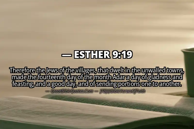 ESTHER 9:19 Verse
