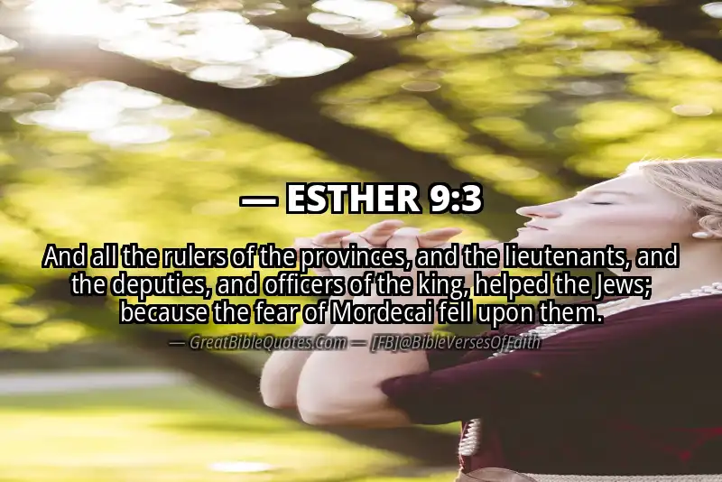 ESTHER 9:3 Verse