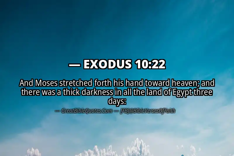 EXODUS 10:22 Verse Image