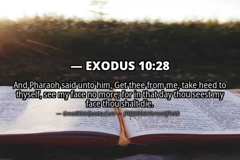 EXODUS 10:28 Verse