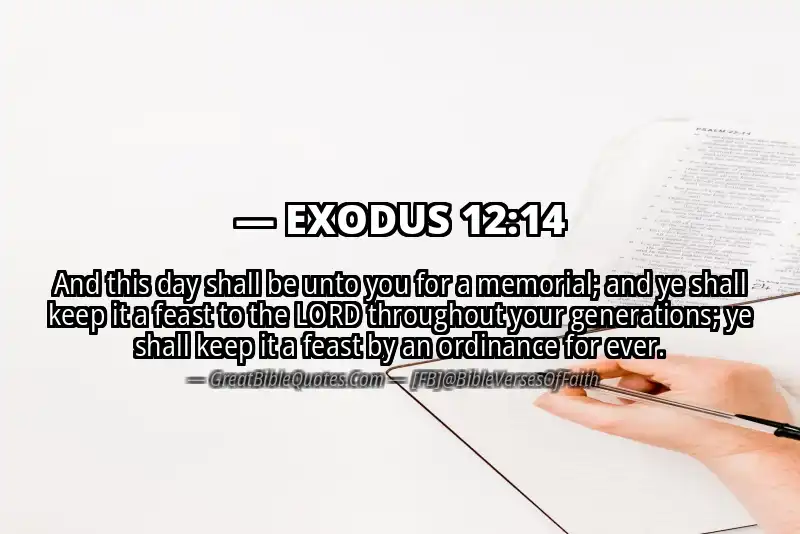 EXODUS 12:14 Verse Image
