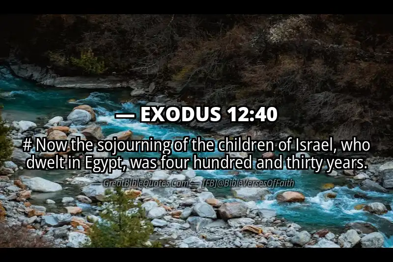 EXODUS 12:40 Verse Image
