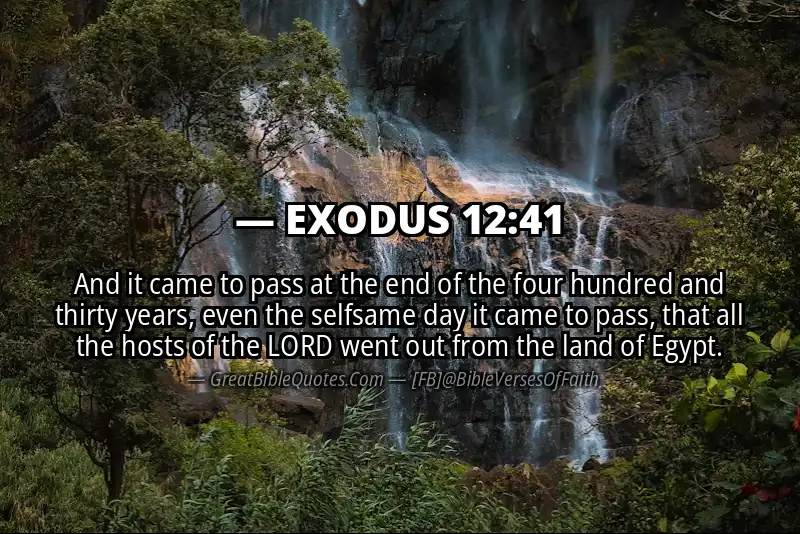 EXODUS 12:41 Verse Image