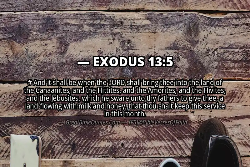 EXODUS 13:5 Verse