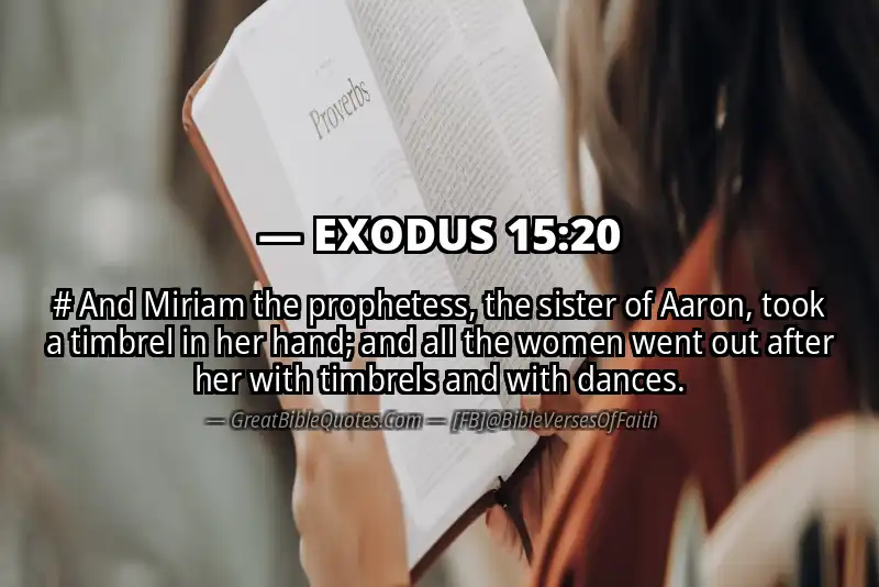 EXODUS 15:20 Verse