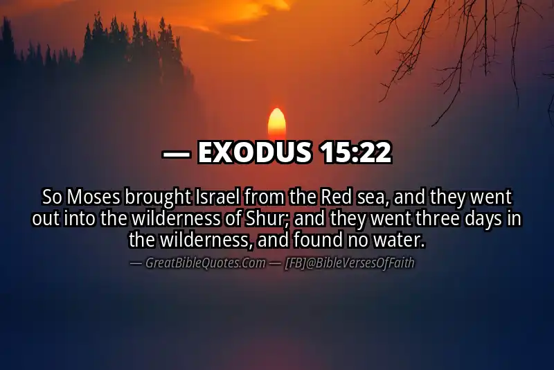 EXODUS 15:22 Verse