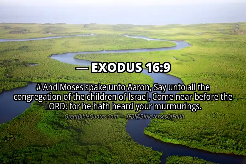 EXODUS 16:9 Verse