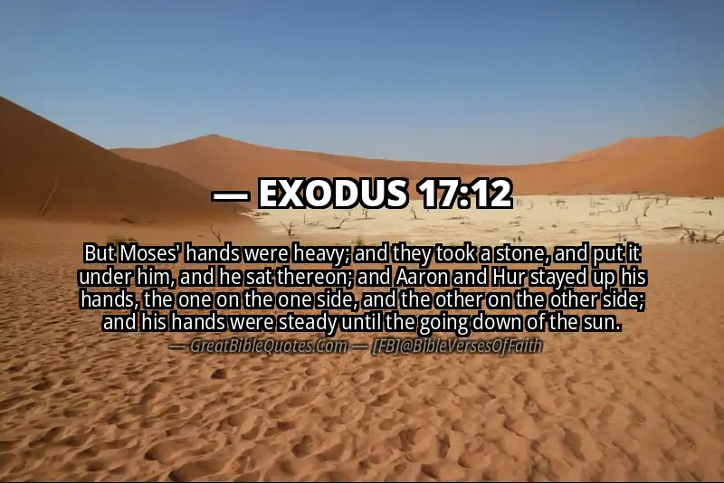 EXODUS 17:12 Verse