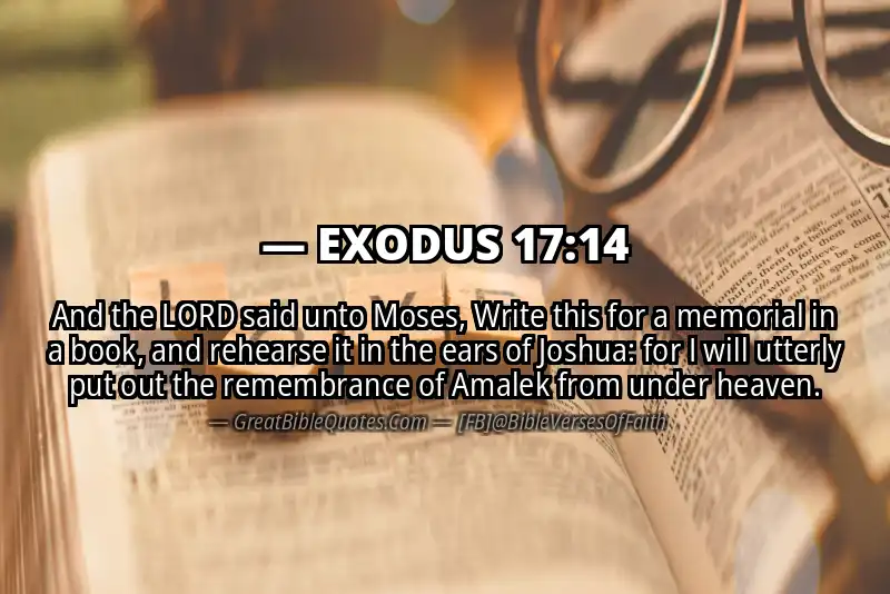 EXODUS 17:14 Verse