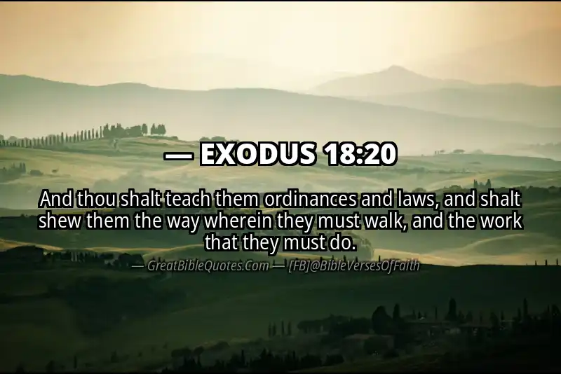 EXODUS 18:20 Verse